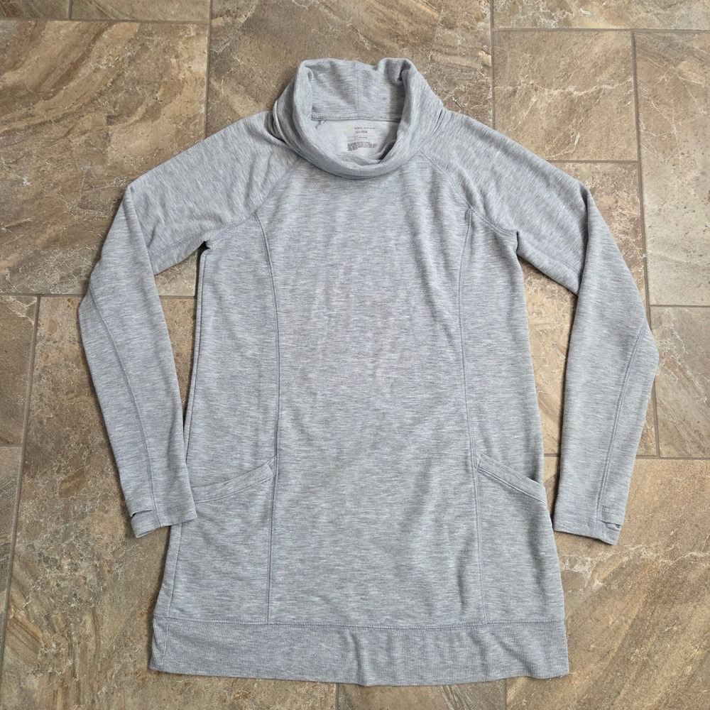 Tek Gear‎ DryTek Gray Cowl Neck Long Sleeve Tunic Top Women Size S